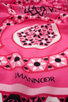 İmannoor Labirent Pembe Krep İpek Şal 80x210