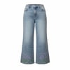 İTALY E5355 PAÇASI ÇİÇEKLİ TAŞ DETAYLIKOT PANTOLON - MAVİ