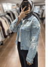 İTALY E8948 İŞLEMELİ KOT CEKET - LACİ