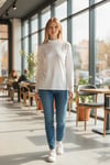 KAHMA KHM25Y17101 BLUZ - EKRU