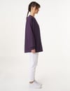 kAYRA KA-B25-31029 Hotfix Baskılı Gofreli Sweatshirt - Mor