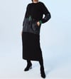 KB-RD20977 ELBİSE -SİYAH/YEŞİL