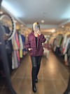 KOL DETAYLI CEKET - BORDO