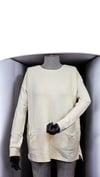 LARA BOYUN TRİKO SWEAT - KREM