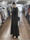 Miss Dailda T26Y-4027 Önü Dantelli Cupro Elbise - CACAO