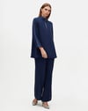 Miss Dalida T25Y-6068 Dik Yaka Fermuarlı Uzun Kol Tunik - Navy Blue