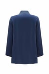 Miss Dalida T25Y-6068 Dik Yaka Fermuarlı Uzun Kol Tunik - Navy Blue