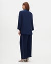 Miss Dalida T25Y-6068 Dik Yaka Fermuarlı Uzun Kol Tunik - Navy Blue