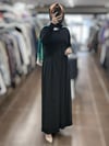 Miss Dalida T26Y-4001 Triko Cupro Elbise - BLACK