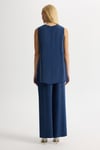 Miss Dalida T26Y-7003 Bol Paça Basic Cupro Pantolon - navy