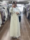 Miss Dalida T26Y-8000 Düz Renk Denim Trenchkot - EKRU