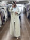 Miss Dalida T26Y-8000 Düz Renk Denim Trenchkot - EKRU