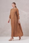 MissWhence 35800 İpek Elbise - Camel