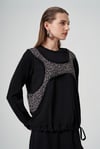 MissWhence 36000 Patchwork Bluz - Siyah