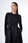MissWhence 36804 Patchwork Elbise - Siyah
