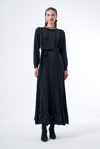 MissWhence 36820 Cupro Elbise - Siyah