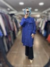 MissWhence 37410 Cupro Gömlek Kap - Saks