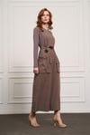 MissWhence 37814 Basic Elbise - Vizon