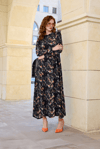 MissWhence 37830 Elbise - Siyah Baskılı