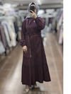 MissWhence 39807 ELBİSE - BORDO