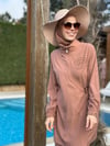 moodbasic ANVELOP DETAYLI TAŞLI TESETTÜR MAYO - mocha