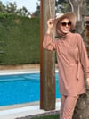 moodbasic ANVELOP DETAYLI TAŞLI TESETTÜR MAYO - mocha