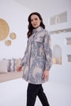 MOODBASIC DESENLİ SERPME TAŞLI TRENCH - BEJ