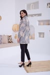 MOODBASIC DESENLİ SERPME TAŞLI TRENCH - BEJ