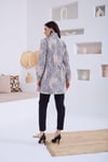 MOODBASIC DESENLİ SERPME TAŞLI TRENCH - BEJ