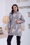 MOODBASIC DESENLİ SERPME TAŞLI TRENCH - BEJ