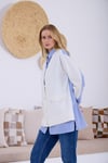 MOODBASIC HIRKA GÖRÜNÜMLÜ DÜĞMELİ TUNİK - MAVİ