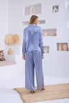 Moodbasic  İPEK SATEN BOL PANTOLONLU TAKIM - 