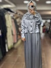 Moodbasic  İPEK SATEN BOL PANTOLONLU TAKIM - 
