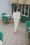 Moodbasic Marwa Güpürlü Fileli Üçlü Takım - Vanilya