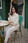 Moodbasic Marwa Güpürlü Fileli Üçlü Takım - Vanilya