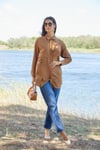 Moodbasic MB11.295 TAŞLI SÜET GÖMLEK - CAMEL