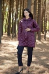 Moodbasic MB15.167 PUL NAKIŞLI KAPİTONE MONT - CHERRY