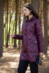 Moodbasic MB15.167 PUL NAKIŞLI KAPİTONE MONT - CHERRY