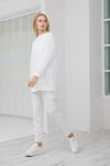 Moodbasic MB21.289 KABARTMA DESENLİ SCUBA TUNİK - EKRU