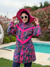 Moodbasic RENKLİ DESENLİ TESETTÜR MAYO - FUŞYA
