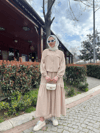MOODBASIC ŞERİT DETAYLI KETEN TAKIM - BEJ