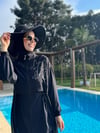Moodbasic TAŞLI KUŞ DETAYLI TESETTÜR MAYO - SİYAH