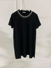 Moodbasic Taşlı Şeritli T-Shırt - Siyah
