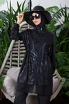 Moodbasic TÜLLÜ PARLAK ŞERİTLİ TESETTÜR MAYO - SİYAH
