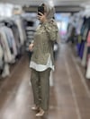 MY312 26S1632 LAZER YAKMALI PANTOLONLU TAKIM - BEJ
