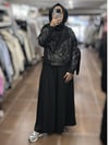 MY312 26S7717 ARKASI BASKILI PAYET CEKET - SİYAH