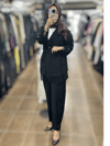 MY312 27W1738 PAYETLİ PULLU TAKIM - SİYAH