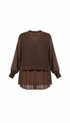 ON FASHION 26K.ON.BLZ.60351.01 BLUZ - KAHVE