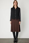 ON FASHION 26K.ON.YLK.66915.01 DÜĞMELİ V YAKA YELEK - SİYAH