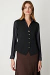 ON FASHION 26K.ON.YLK.66915.01 DÜĞMELİ V YAKA YELEK - SİYAH